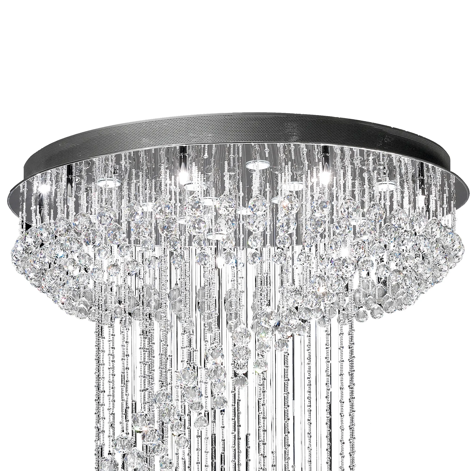 Colorado Crystal Pendant 24 Light (33.8kg) Polished Chrome IL31376  Diyas Colorado